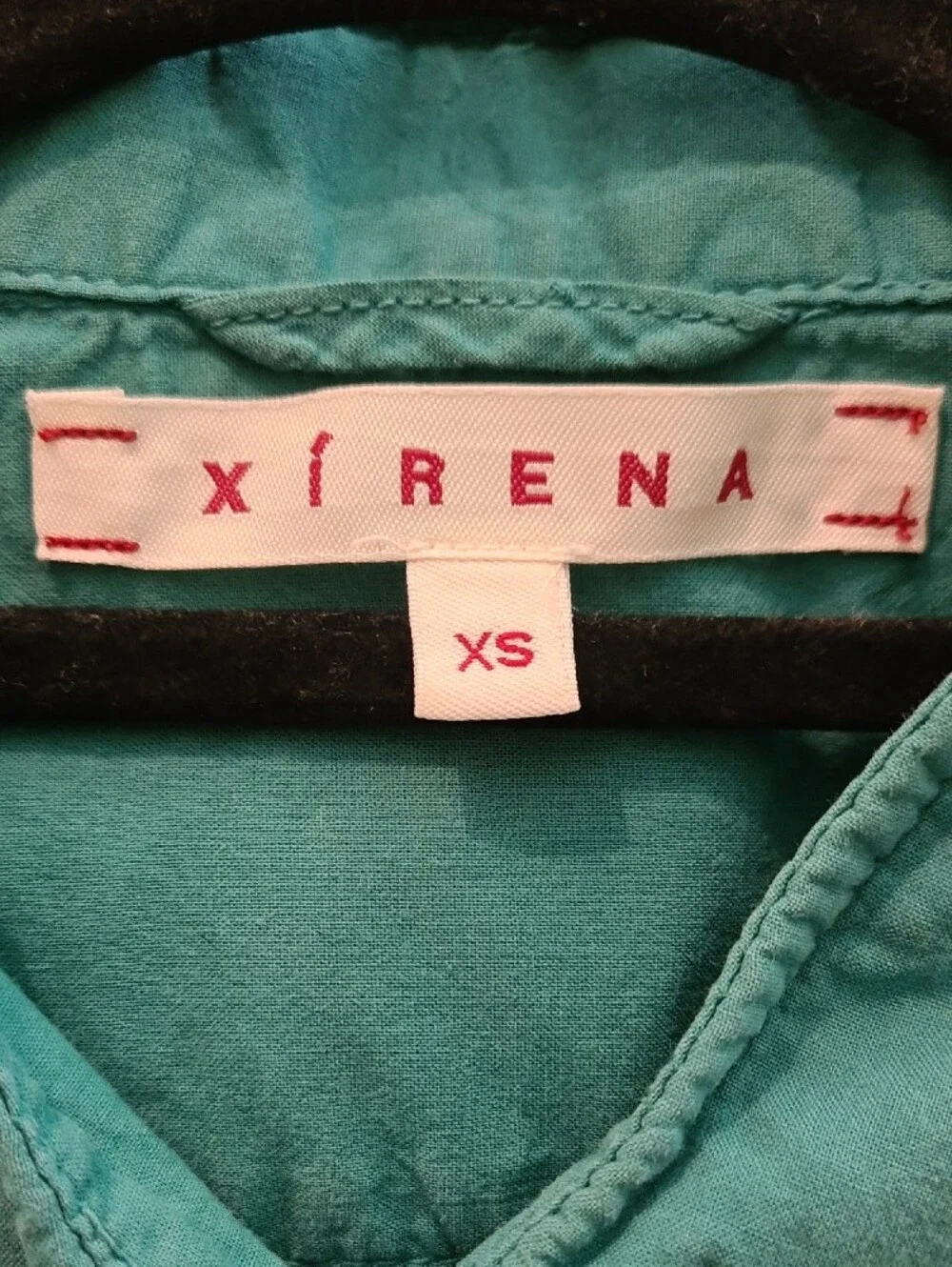 XiRENA 100% Cotton Teal Button-Down Shirt